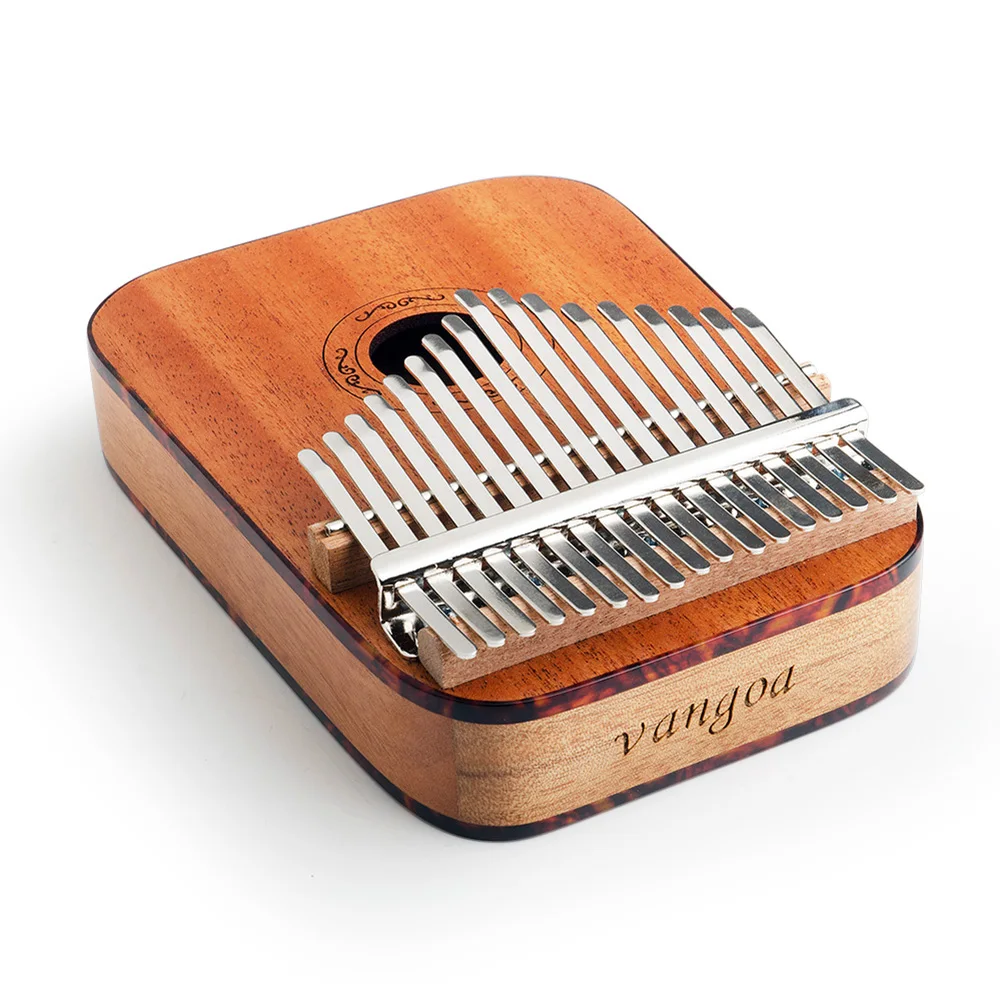 17 Keys Kalimba Mbira Thumb Piano Finger Mahogany Wood Rounded/ Square Edges with Pickup |