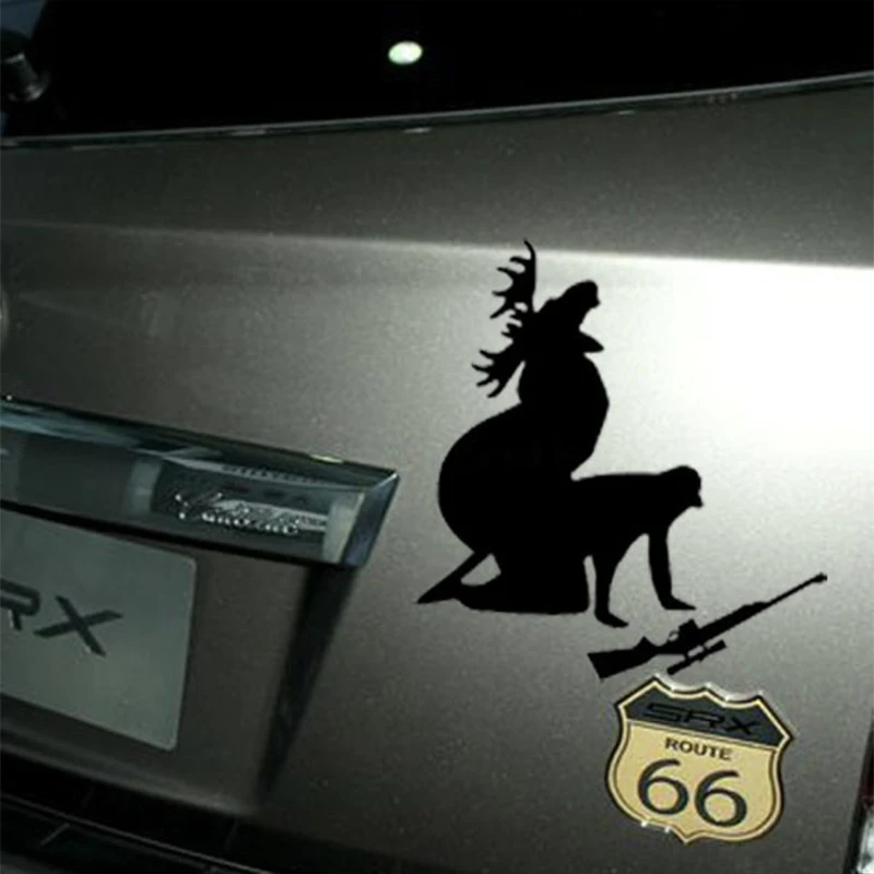 Автостайлинг забавные автомобильные наклейки как я люблю мое мясо теперь moose