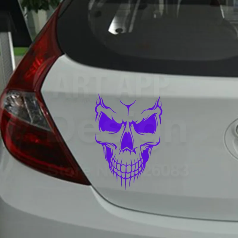 Новый дизайн искусства недорогой домашний декор виниловая голова дьявола черепа