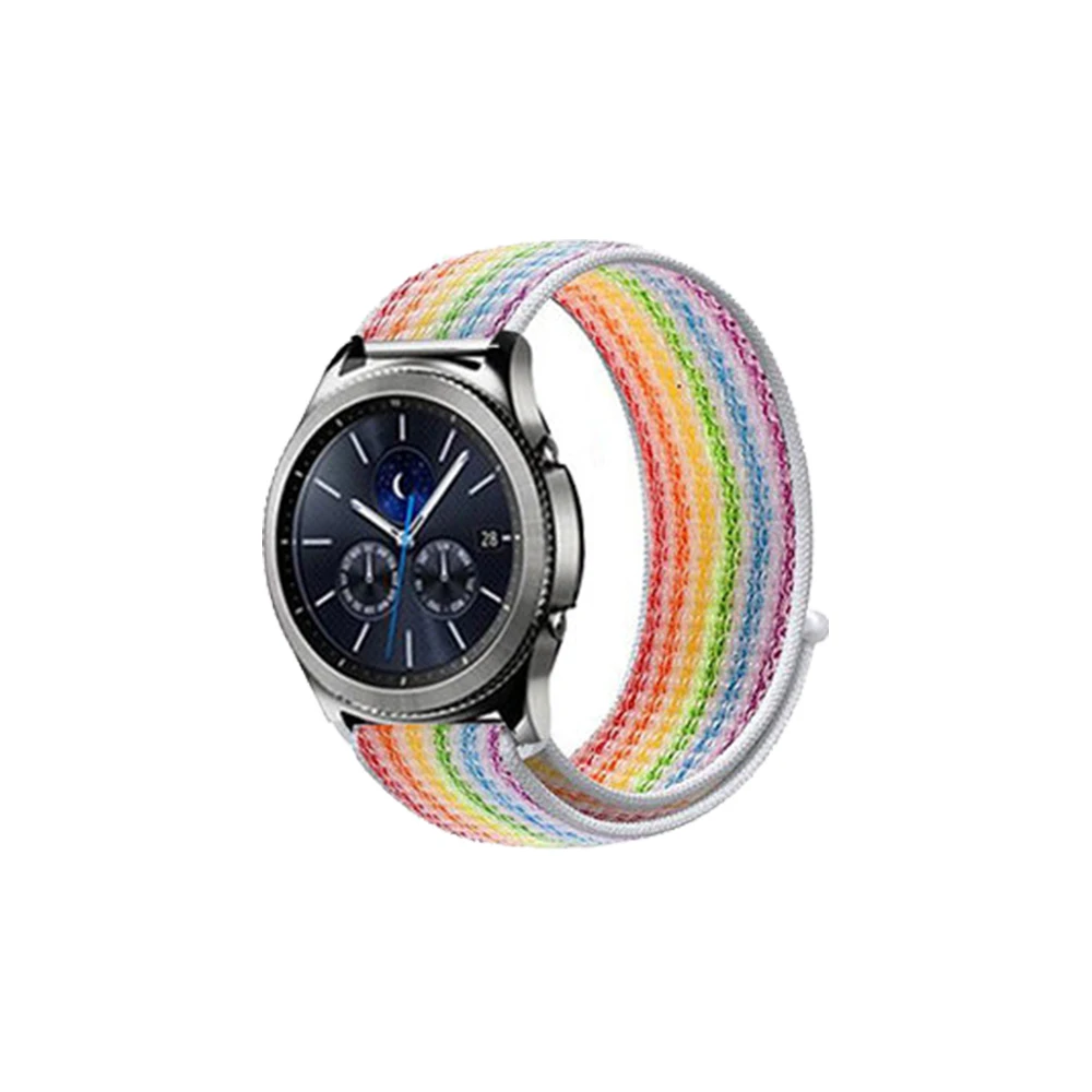 Нейлоновый ремешок для часов 22 мм 20 мм ремешок для huawei GT/Magic для samsung Galaxy Watch 46 мм/42 мм/Active для Amazfit Bip для Garmin 245