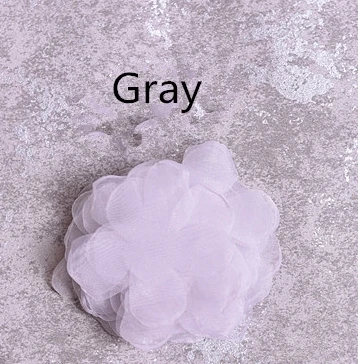 Smoky grey 100 шт./лот, розовая, белая кружевная отделка нашивка, аппликация, кружевная ткань, свадебное платье, сделай сам, цветы, для невесты, для волос, вуаль, украшение одежды, сергер - Цвет: Smoky grey