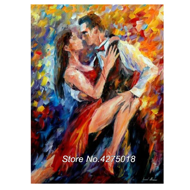 Алмазная вышивка полноразмерная картина для танцев влюбленных пар с бриллиантом