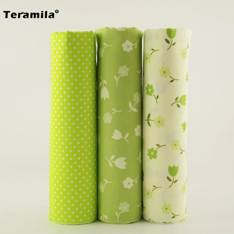 Новое поступление 3 шт./лот милые цветы и листья узор Teramila 100% хлопок ткань одеяла