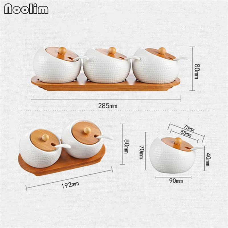 Простая керамическая белая банка для хранения специй сахара соли и коробка