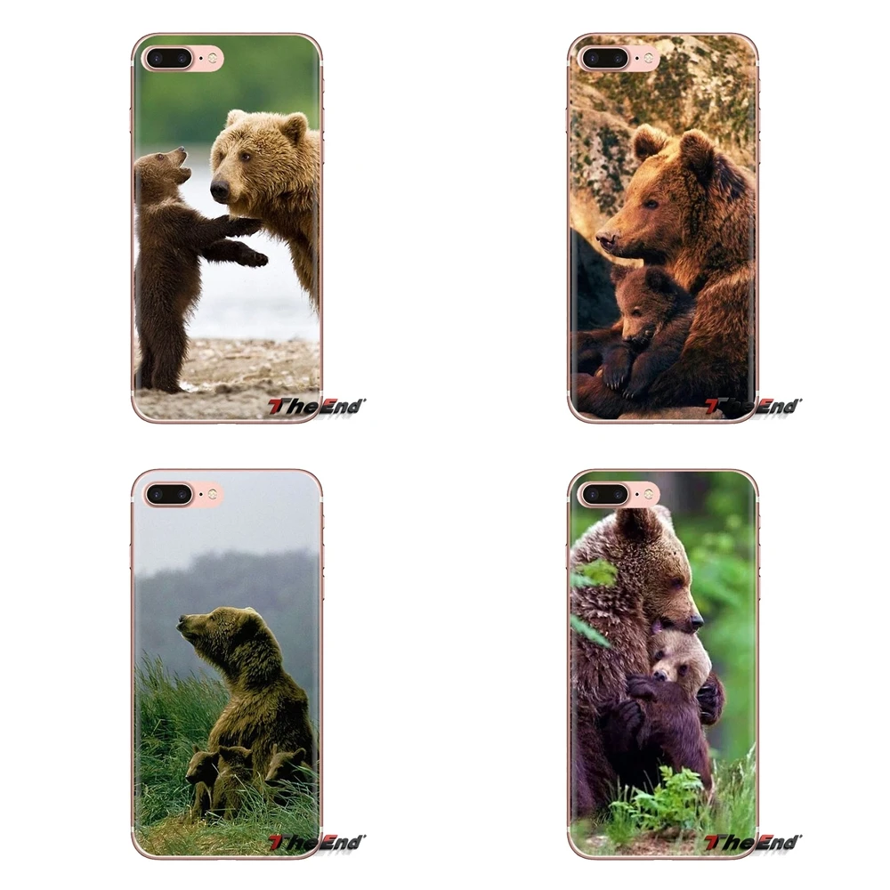 Чехол для телефона Mama Bear с обоями медвежат Sony Xperia Z Z1 Z2 Z3 Z5 compact M2 M4 M5 C4 E3 T3 XA Huawei Mate 7 8