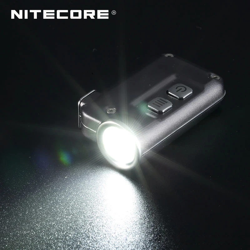 Микро USB зарядка Nitecore TINI 380 люмен мини металлик брелок Светильник Встроенный 280