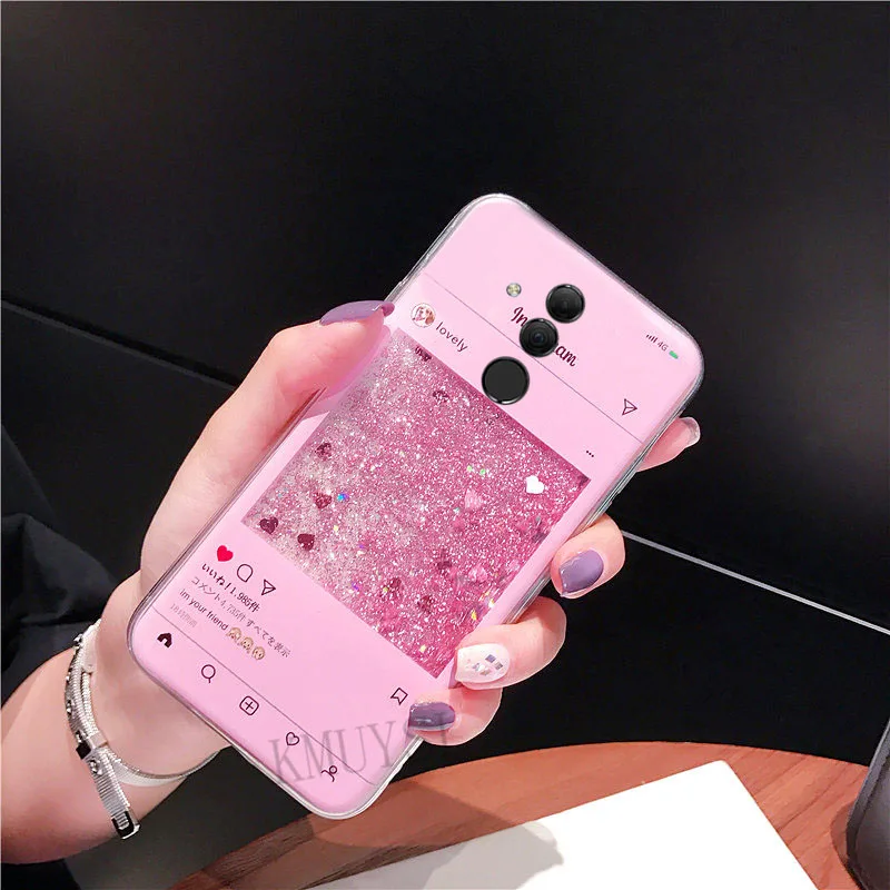 1 Блеск динамическая жидкость чехол для huawei P Smart плюс Y5 Y6 P20 P30 Коврики 20 Lite Nova 3i 3 4 Y9 Honor 8X 7A 7C Pro крышка - Цвет: 1