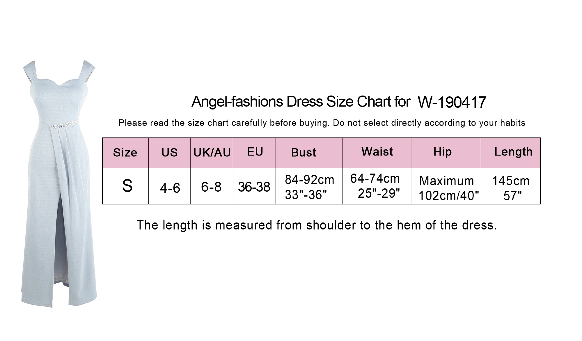 Angel-fashions Women's Peplum Evening Dress Beading Crystal Split Ruched Long Formal Prom Party Light Blue W-190417-S
