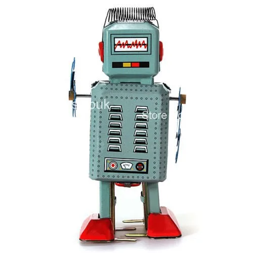 Бесплатная доставка Классический ветряной оловянный игрушечный часовой