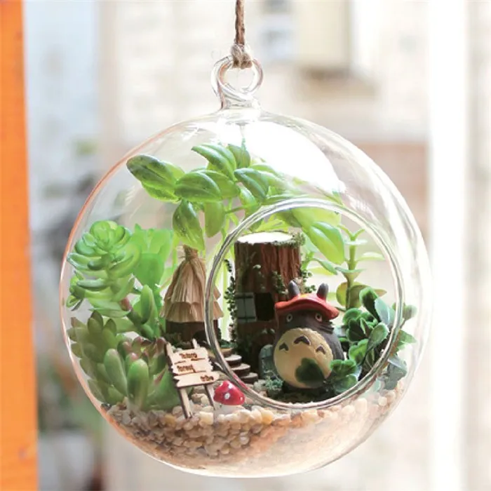DIY ремесла Рождественский подарок пляжный дом роскошный стеклянный шар Кукольный домик с голосовым управлением светильник кукольный домик наборы мебели