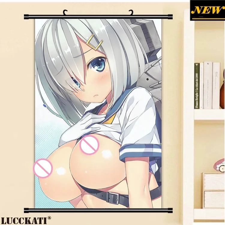 40X60 см Kantai Коллекция kancolle грудь соски сексуальные капусты мультфильм аниме Настенная картина плакат прокрутки холст живопись