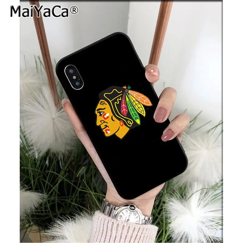 A12 MaiYaCa Chicago Blackhawks ТПУ Мягкие аксессуары для телефонов чехол для телефона для iPhone X XS MAX 6 6S 7 7plus 8 8Plus 5 5S XR - Цвет: A12