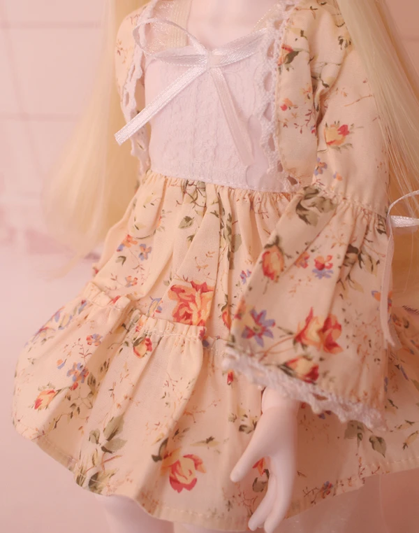 

doll accessories bjd clothes 1/3 1/4 1/6 large 65cm female bjd dress cute floral skirt western suit pastoral style fresh japanes