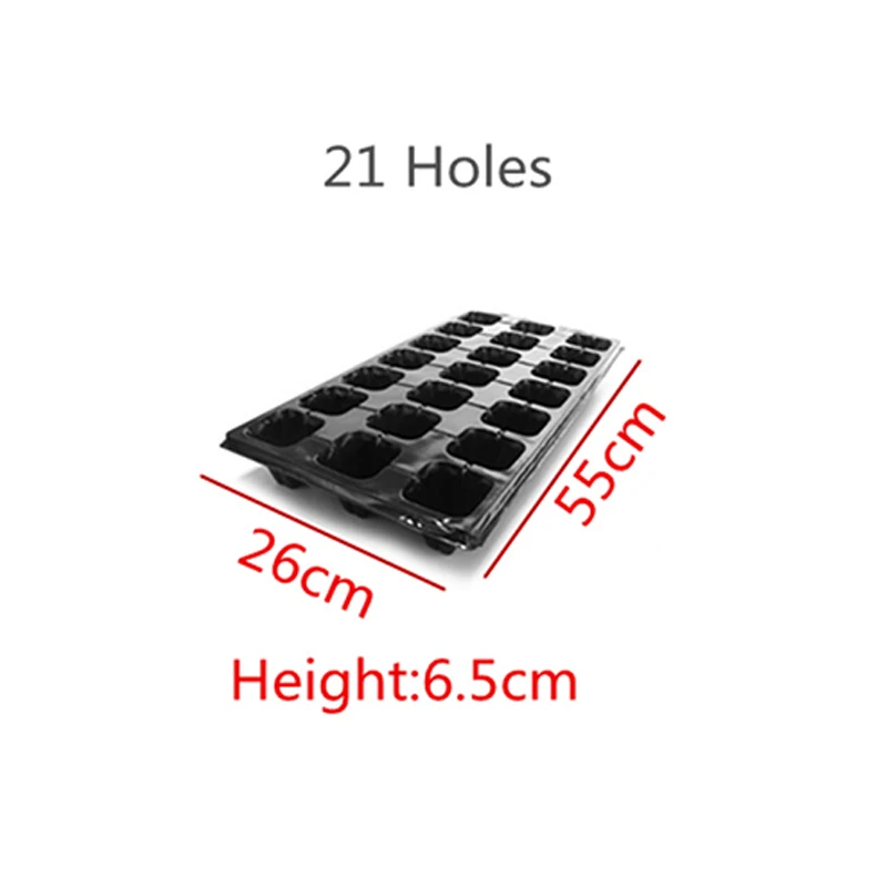 21 Holes 10 шт. ячеек поднос стартера для рассады Экстра прочность семян Проращивание растений цветочные горшки детская коробка для выращивания для сада - Цвет: 21 Holes