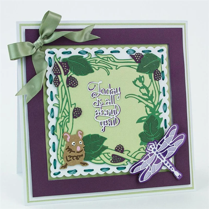 Металлические трафареты с сотами цветами стрекозой для изготовления карт