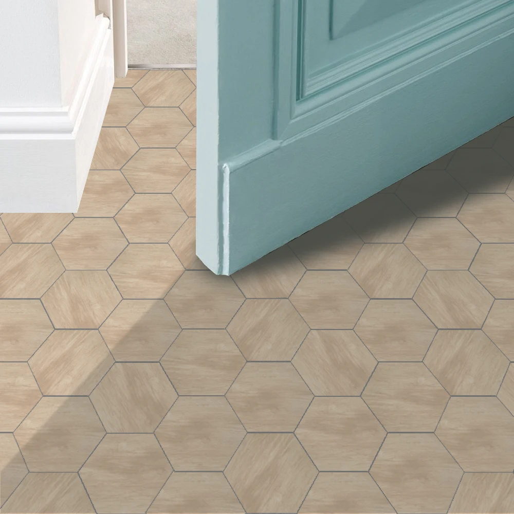 Funlife Hickory текстура шестиугольник сделай сам Ретро деревня водонепроницаемый