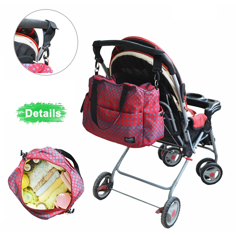 Bolsas multifuncionales para pa&ntilde;ales de beb&eacute;, bolso de maternidad para mam&aacute;, bolso de hombro para beb&eacute;-4