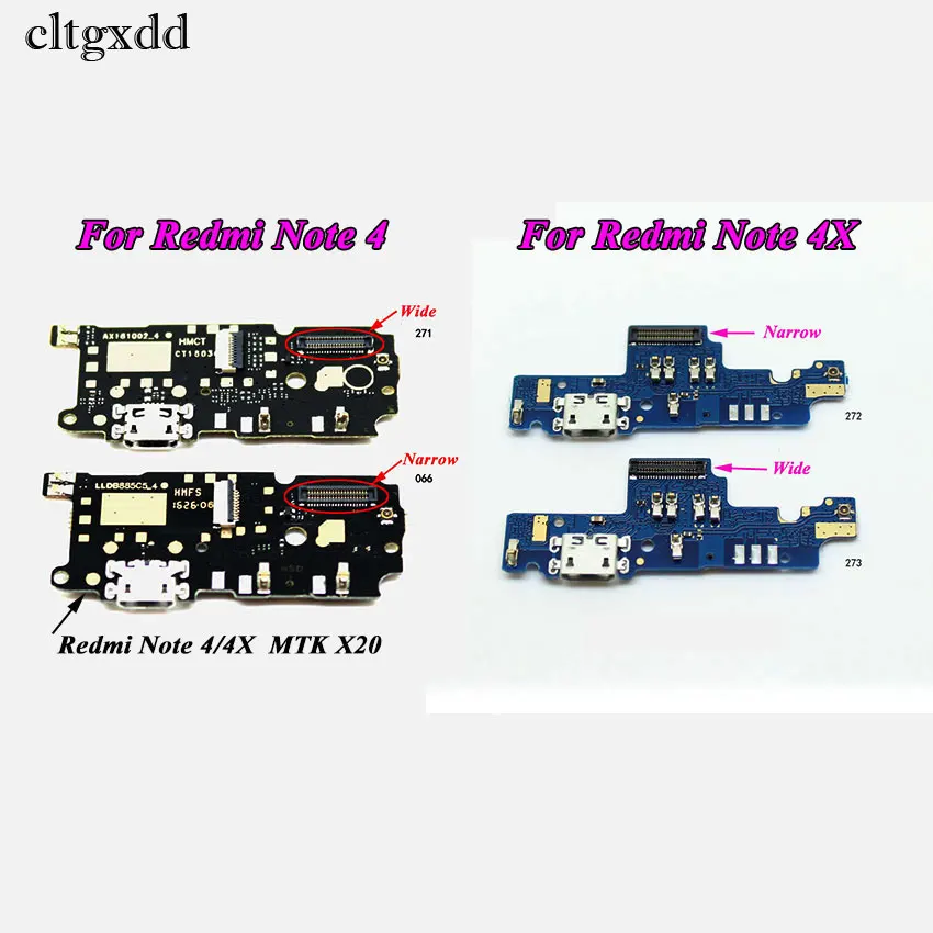 

USB-порт для зарядки cltgxdd, док-разъем, гибкий кабель для Xiaomi Redmi Note 4, 4X, Note4, сменная плата зарядного порта 5,5 дюйма