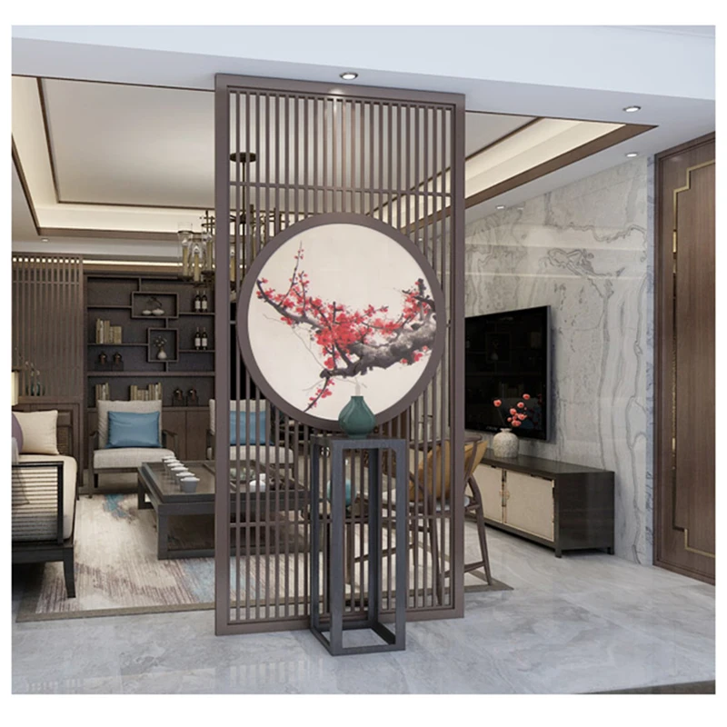 Простая Деревянная Классическая готовая решетчатая решетка из цельной древесины|Экраны и перегородки для