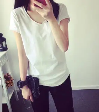 Повседневная Женская футболка женское с коротким рукавом топы 2019 летняя