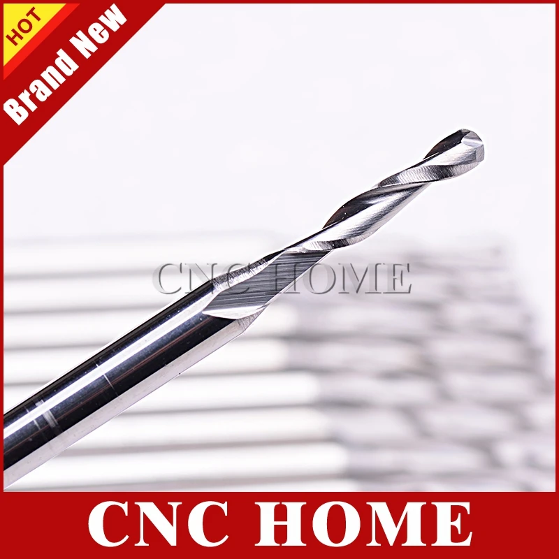 10 шт. CED 2 мм карбидные двойные канавки сферические концевые фрезы спиральные для