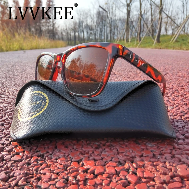 

LVVKEE Brand 2019 Mens sunglasses Womens Black big frame design Sun glasses UV400 Eyewear oculos Outdoors sports Original Box