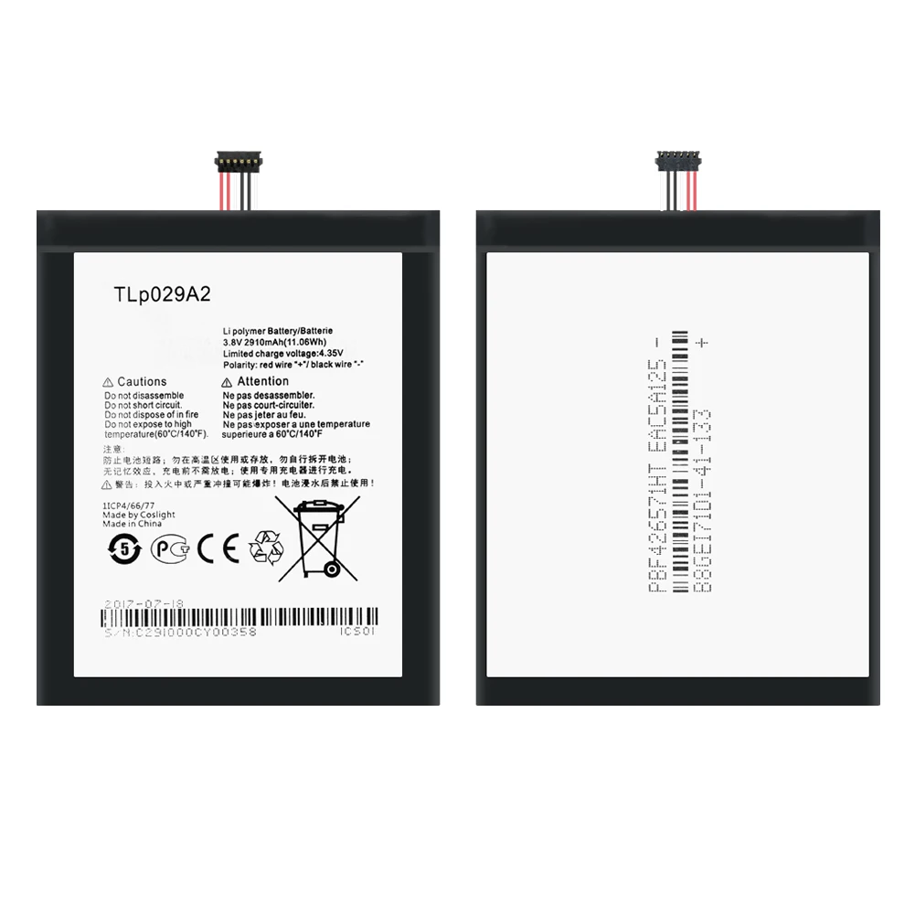 2910 мА/ч TLp029A2 TLP029A2 S Батарея для Alcatel One Touch Idol 3 I806 6045Y 6045K мА/ч. аккумулятор литий