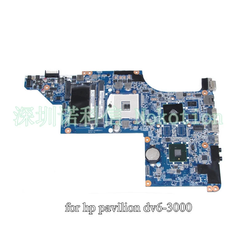 

NOKOTION DA0LX6MB6H1 Laptop Motherboard For HP DV6 DV6-3000 631042-001 HM55 HD5470 512M With Free CPU