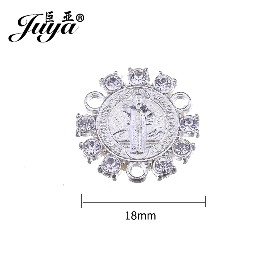 Соединитель JUYA God Bless You для изготовления ювелирных изделий 18 мм 15 шт. круглый