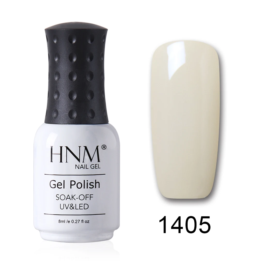 1405 HNM 199 цветов Гель-лак для ногтей Светодиодный УФ-гель для ногтей замочить от ногтей Гель-лак блеск 8 мл Черный Белый Красный Гибридный гвоздь Гель-лак - Цвет: 1405