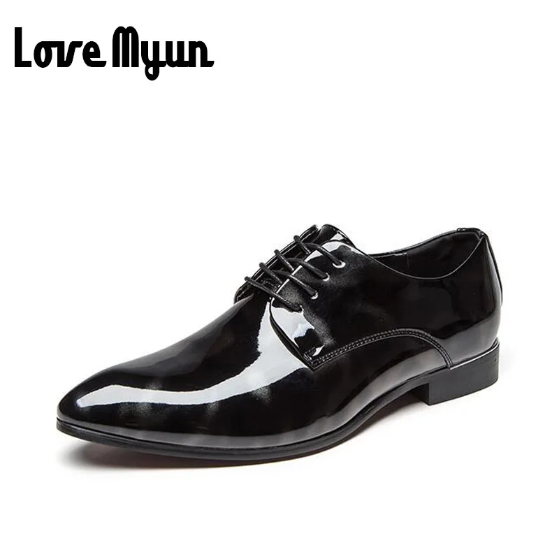 Brend/2018 новые весенние мужские модные кожаные туфли большого размера Повседневные
