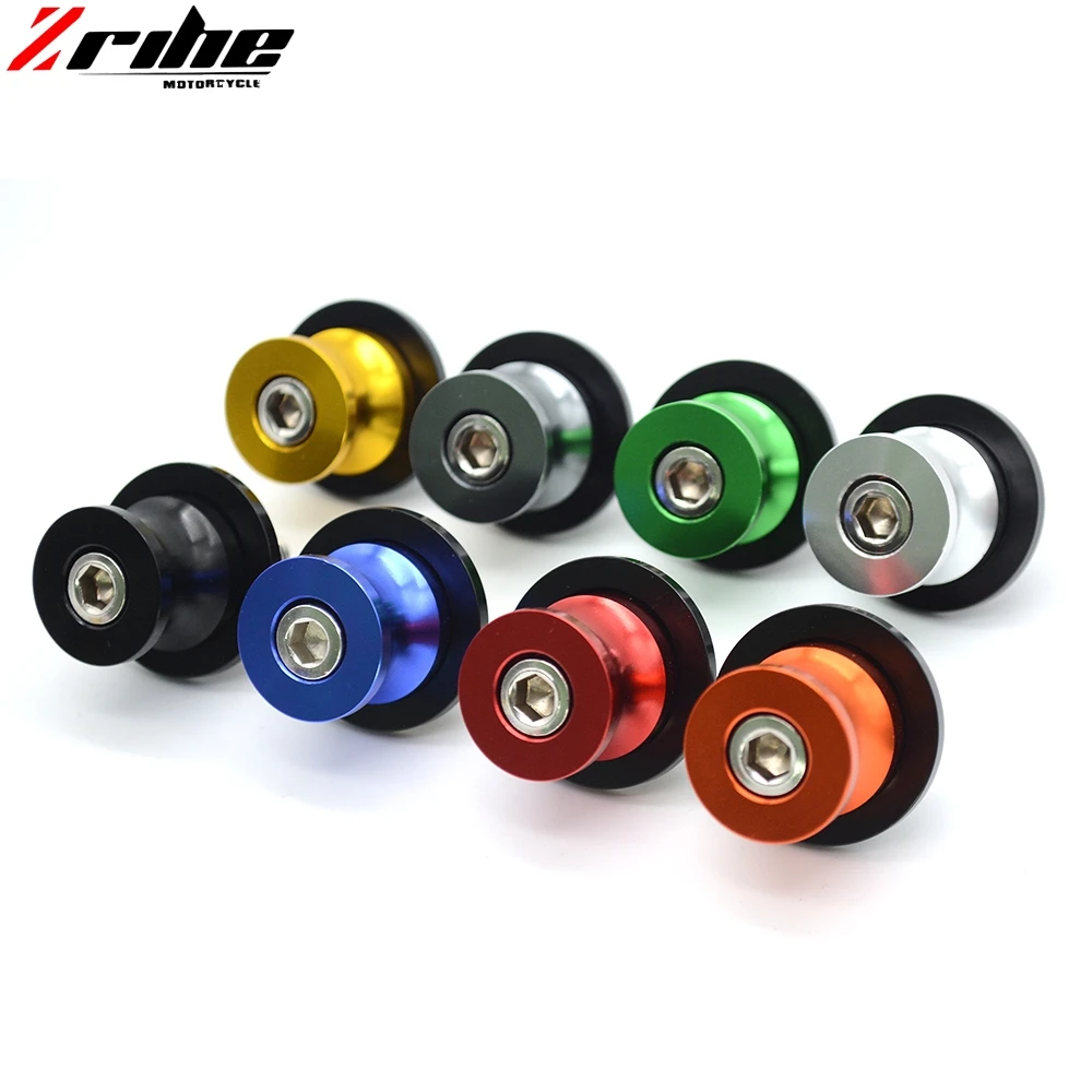 Слайдеры для KAWASAKI Z750 Z1000 ZZR600 Ninja 250R ZX6R ZX7R ZX9R ZX10R ZX12R ZX14R Verde Moto Forcellone с логотипом|for