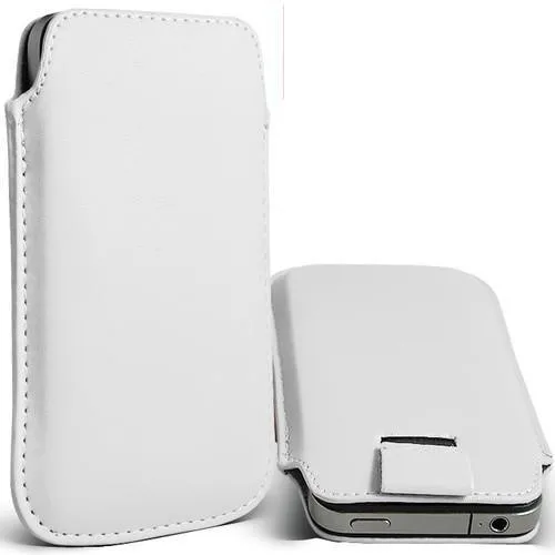 white Чехол для UMIDIGI S3 Pro Pull Tab из искусственной кожи, чехол для телефона, чехол s для UMIDIGI S3 Pro, чехол S 3 Pro S3Pro, универсальные сумки - Цвет: white