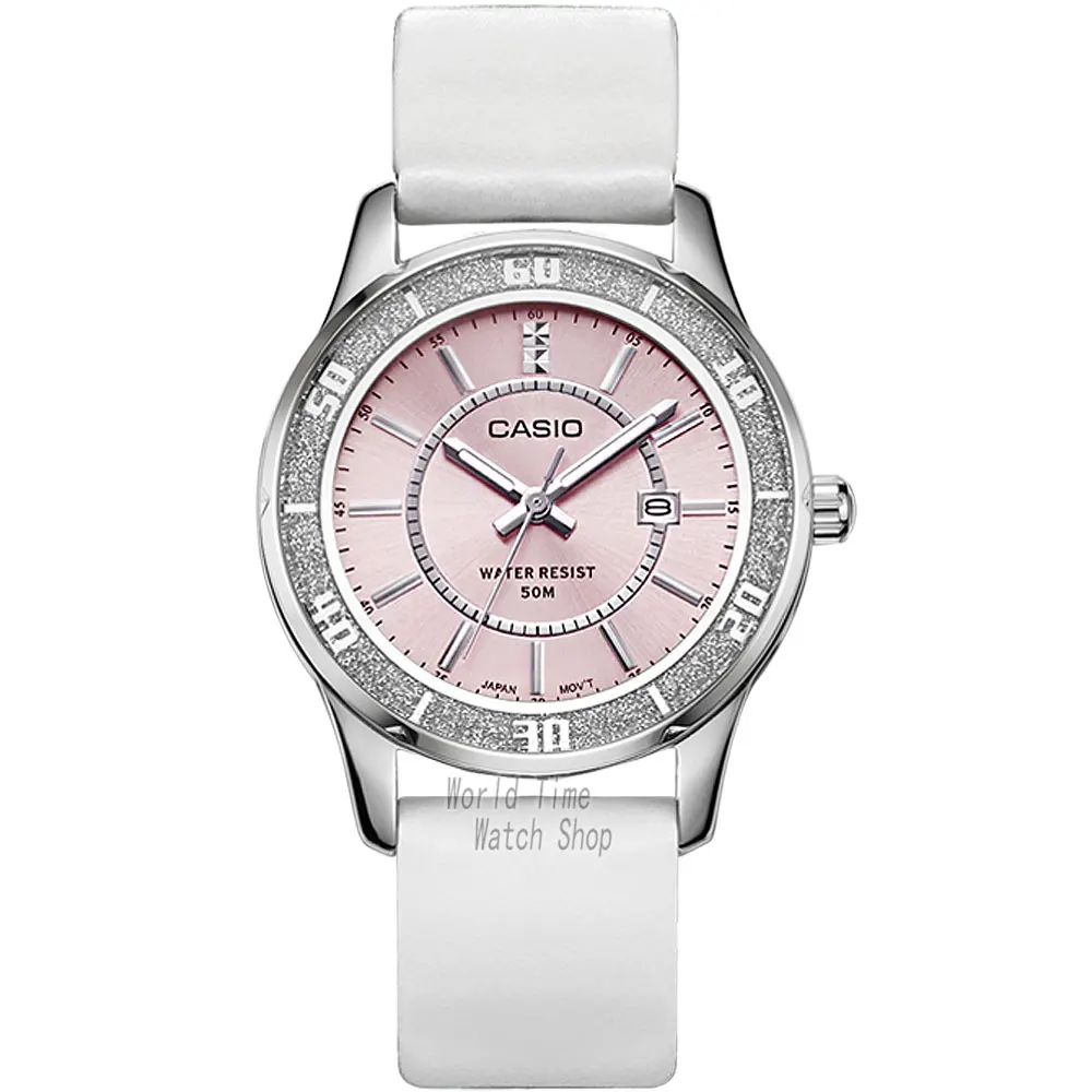 Casio часы женские часы лучший бренд класса люкс 50 м Водонепроницаемый Кварцевые женские часы женские Подарки Часы Спортивные часы relogio feminino reloj mujer montre homme bayan kol saati zegarek damski LTP-1358 - Цвет: LTP1358SL4A-1