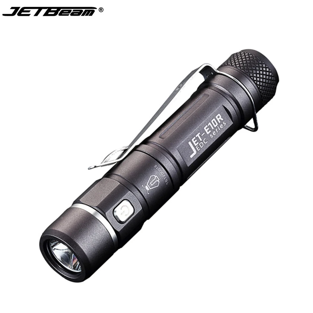 JETBeam E10R Micro USB Перезаряжаемый фонарик CREE XP L HI SMO max 650 люмен дальность луча 129 м EDC