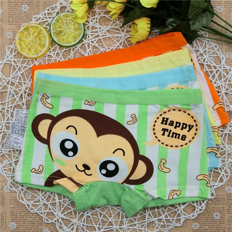 4 шт./лот 2019 для маленьких мальчиков детское нижнее белье Носки с рисунком медведя