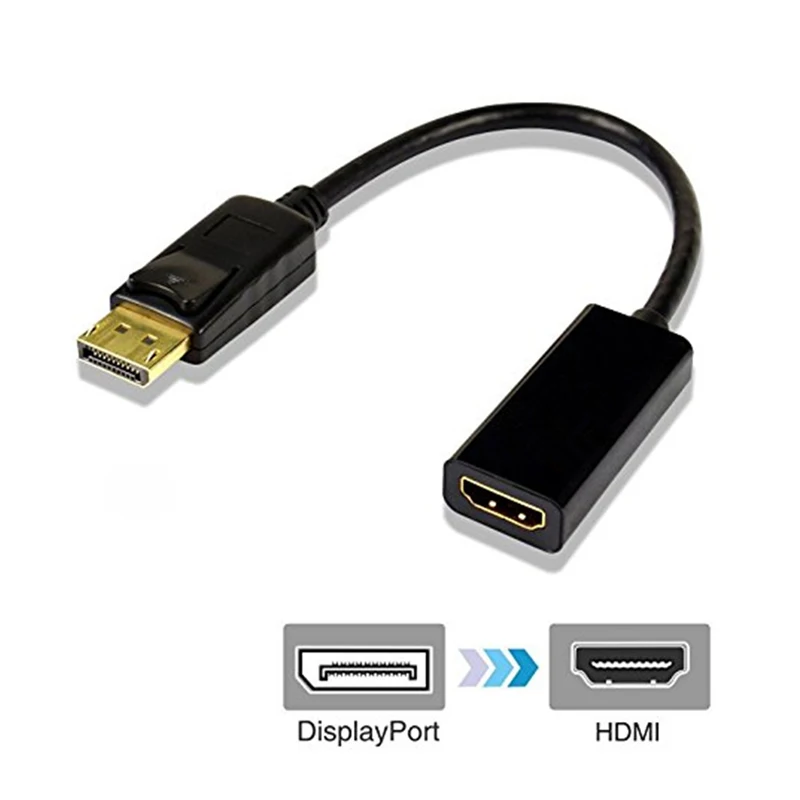 DP папа HDMI Женский Кабель адаптер 1080P конвертер кабель для ПК дисплей ноутбука