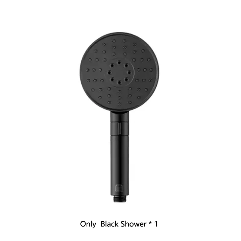 black shower Dabai Diiib насадка для душа набор шлангов 3 режима регулировки 360 градусов 120 мм 53 отверстие для воды с ПВХ Matel - Цвет: black shower