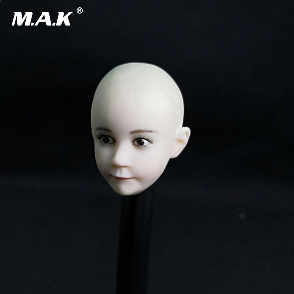 

Аксессуары для резки в масштабе 1/6, милая детская Резная Голова маленького монаха, модель игрушки для детей, тело