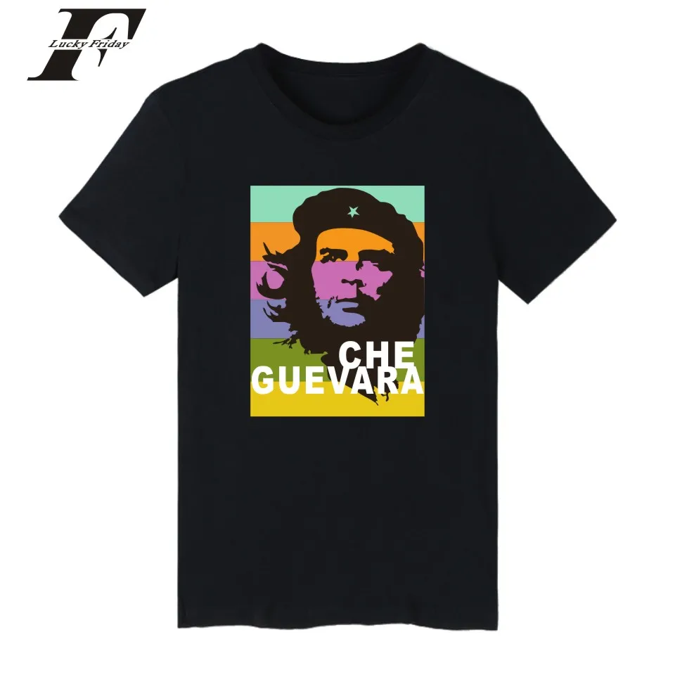 LUCKYFRIDAYF Che Guevara Футболка с принтом летние спортивные мужские и женские футболки