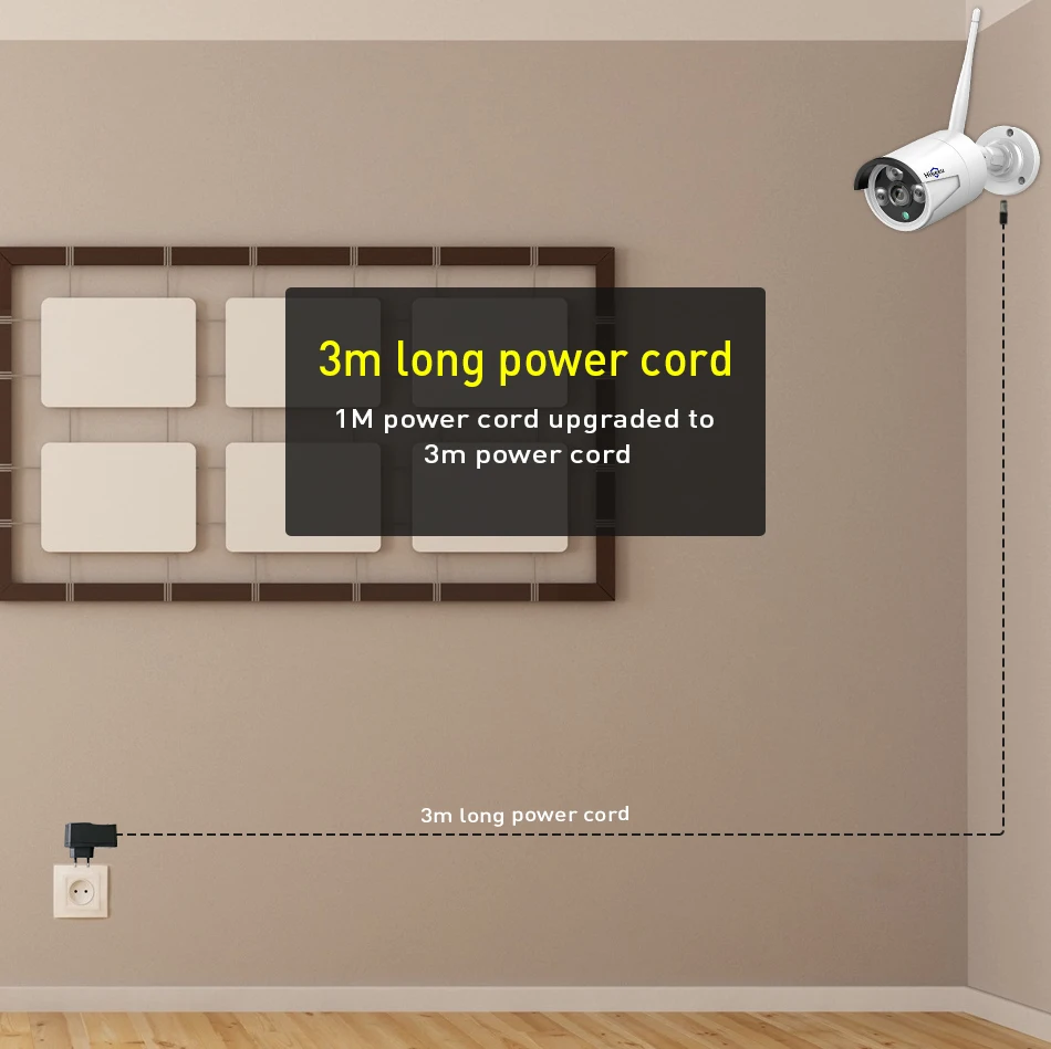 Hiseeu 8CH Беспроводная система видеонаблюдения 1080P 1 ТБ HDD 2MP NVR IP IR-CUT камера наружного видеонаблюдения IP система безопасности комплект видеонаблюдения
