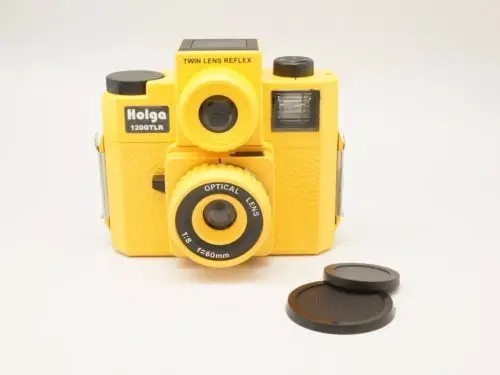HOLGA 120TLR / 120 TLR двойная линза зеркальная пленка среднего формата желтая Lomo