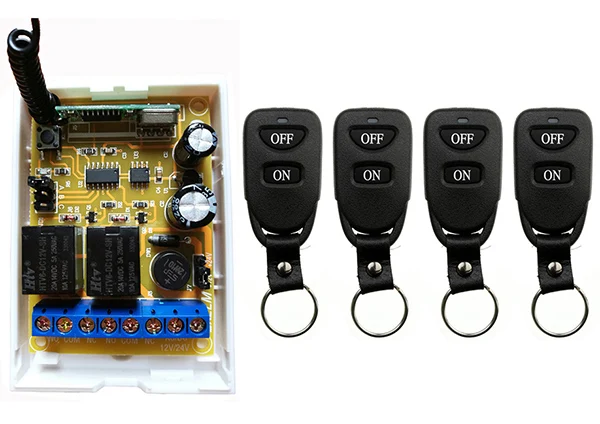 DC12V DC24V 2CH светильник с дистанционным управлением переключатель реле выход радио