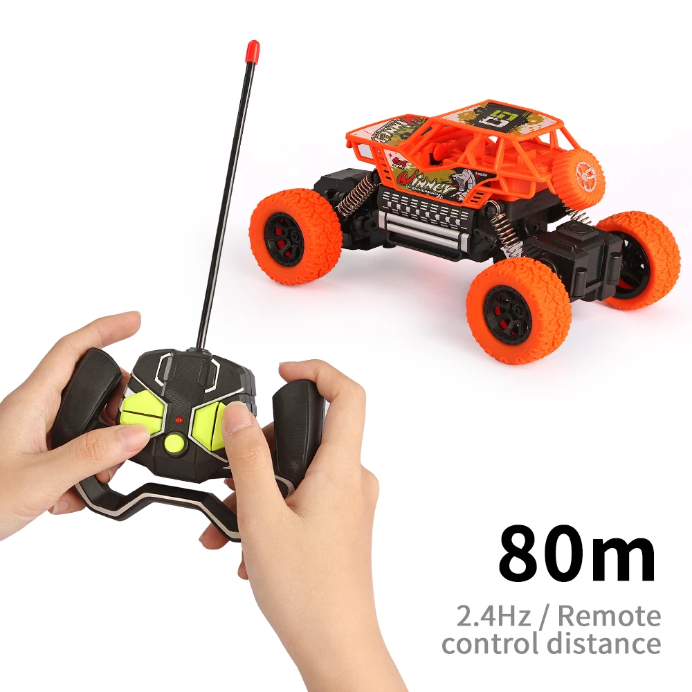 Remote Control Car High Speed Racing Bigfoot RC 4WD Toys 4CH Vehicle Off-Road Truck For Boys Kids Surprise Gift(Orange) | Игрушки и