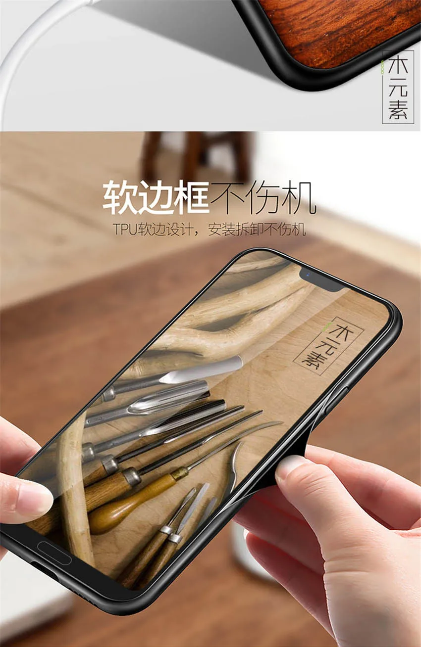 Чехол для huawei Honor 10,, Boogic, настоящая древесина, funda P20 Lite, палисандр, ТПУ, противоударный, задняя крышка, чехол для телефона huawei P20 Pro, чехол