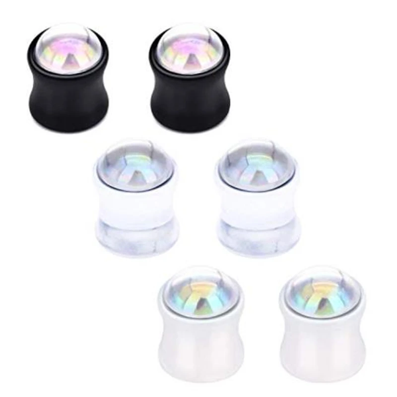 JFORYOU акриловые расширители для ушей 6 шт. с двойной зеркальной поверхностью в