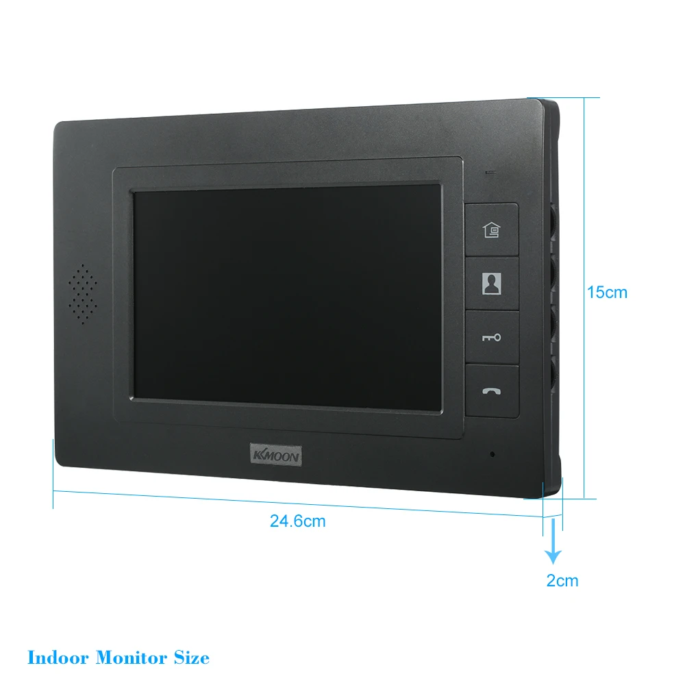 KKmoon 7 дюймов TFT lcd проводной видео дверной звонок визуальная система внутренней связи двухсторонний аудио домофон непромокаемый IR-CUT ночного видения
