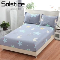 solstice home textile kid child bed fitted sheet 100 cotton boy girl bedding mattress cover 100180200cm king queen single 1pc