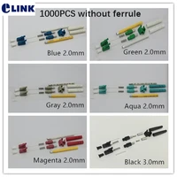 1000pcs lc duplex fiber connector kits without ferrule apc upc sm mm om3 om4 3 0mm 2 0mm 0 9mm ftth sc connector accessories