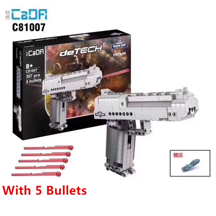Новые DIY военные строительные блоки 307 шт игрушки пистолет пустыня модель орла